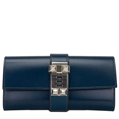 hermes blue clutch|hermes clutch medor.